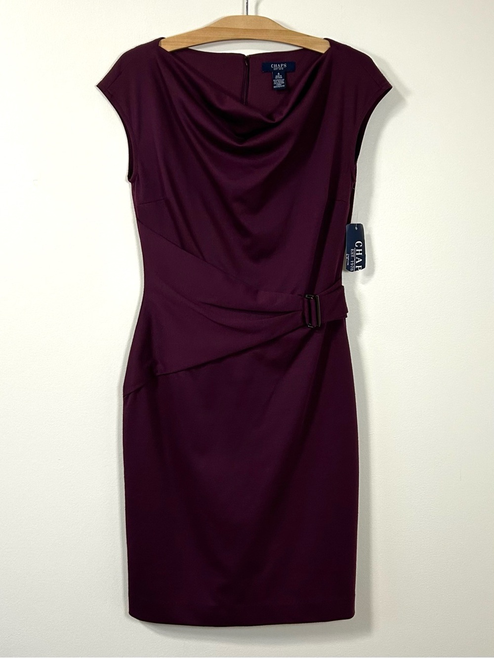 Chaps | NWT Sleeveless Cowl Neck Sheath Dress